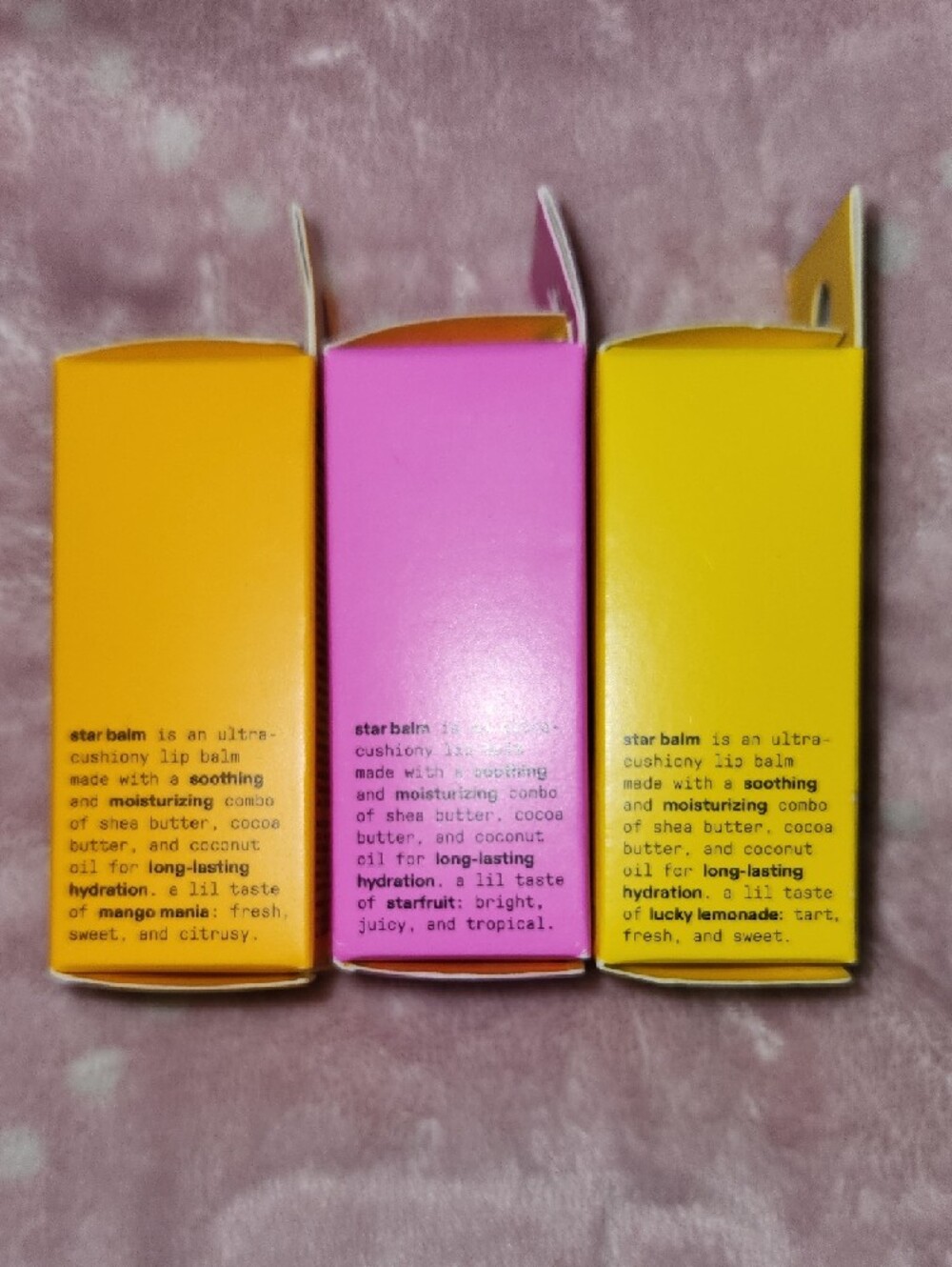 Star Balm Lip Balm Trio – Pink, Orange, Yellow - Picture 4 of 8
